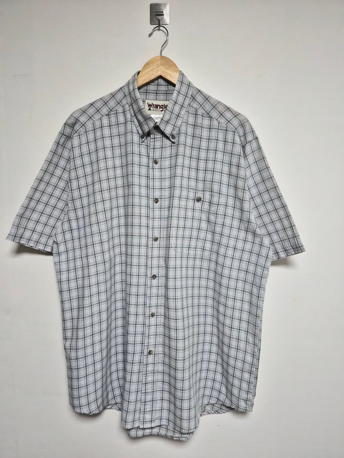 랭글러Wrangler 체크 반팔 셔츠 XL - S410 상품이미지1