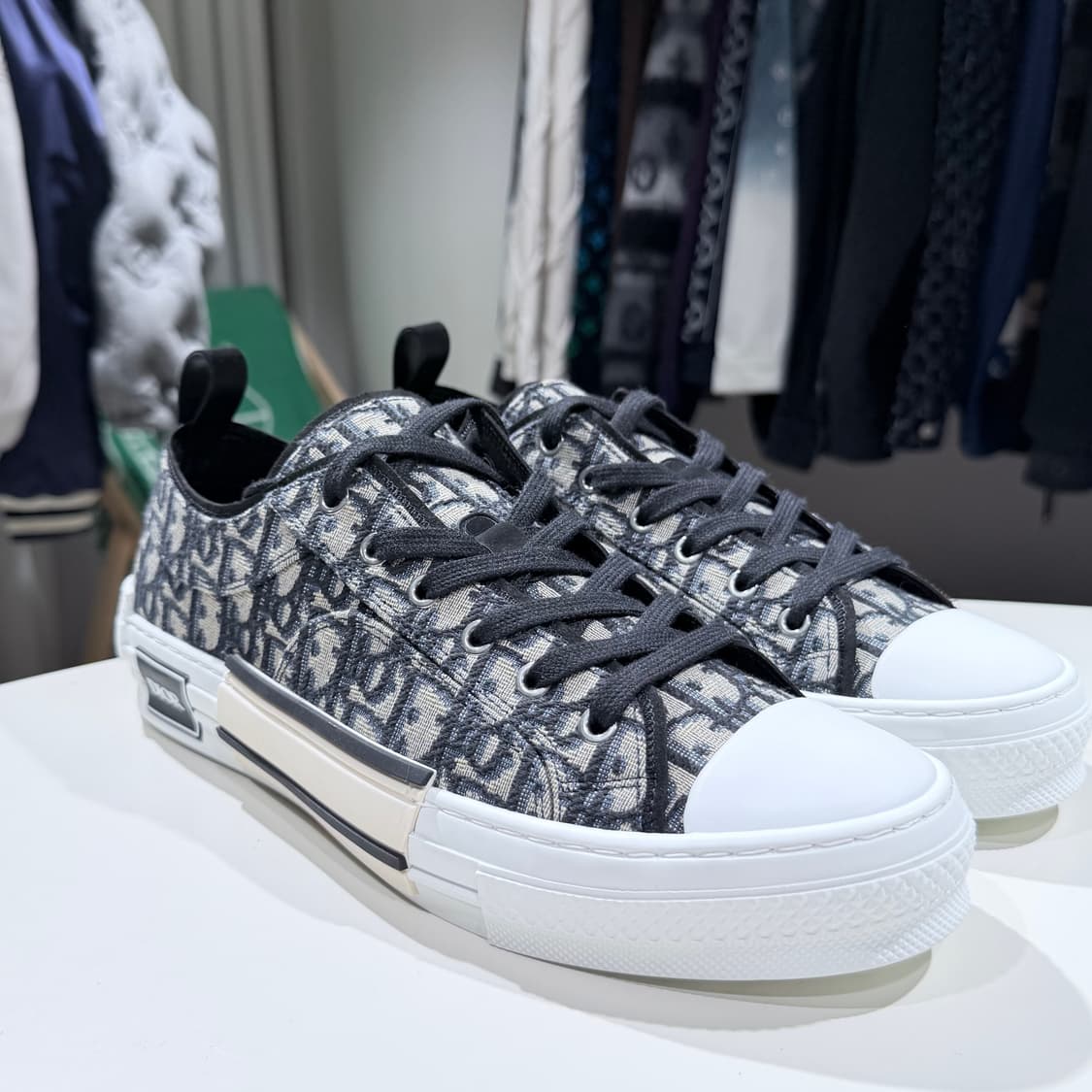 (A+/43) / 디올 오블리크 B23 로우탑 스니커즈 자카드 상품이미지3