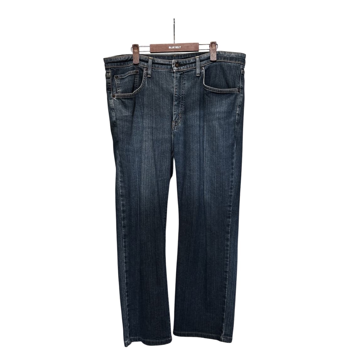 EDWIN 에드윈 스트레이트 인디고 데님팬츠 세로 슬럽 페이드 디테일 상품이미지1