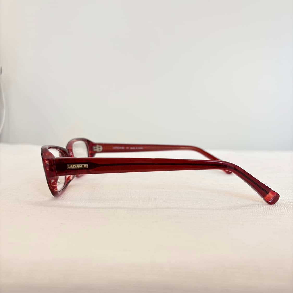 KRONE 레드 뿔테 빈티지안경 상품이미지5