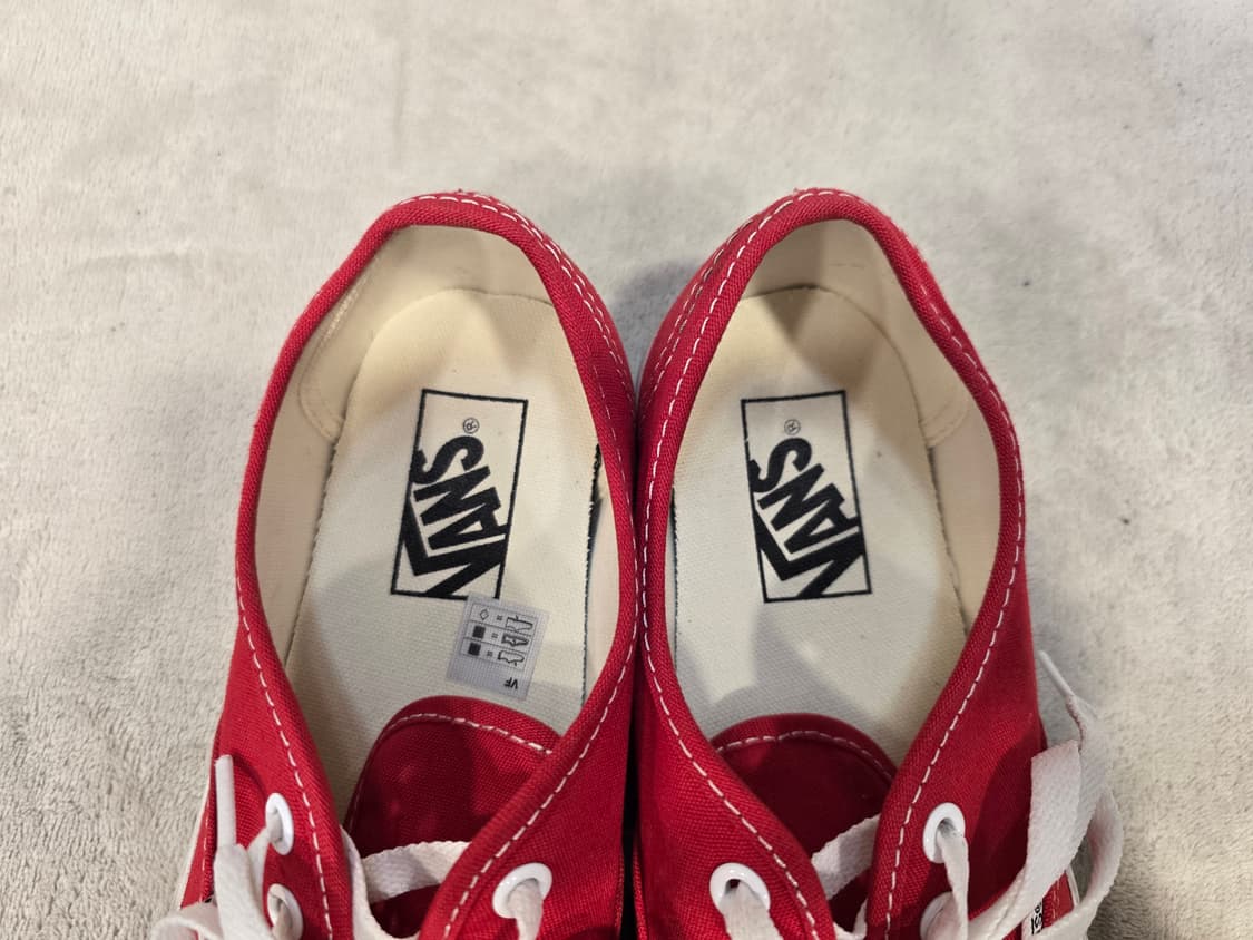 반스 어센틱 레드 스니커즈 240mm 상품이미지5