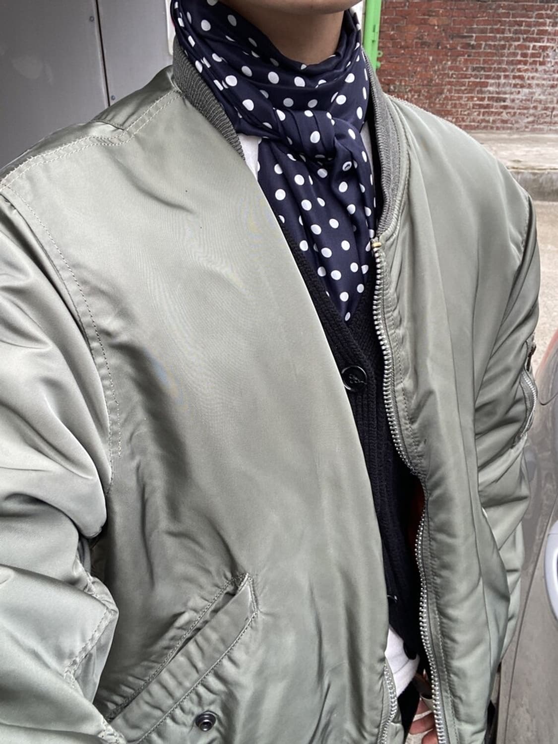 pkby 도트 실크 스카프 (코튼 실크) 상품이미지2