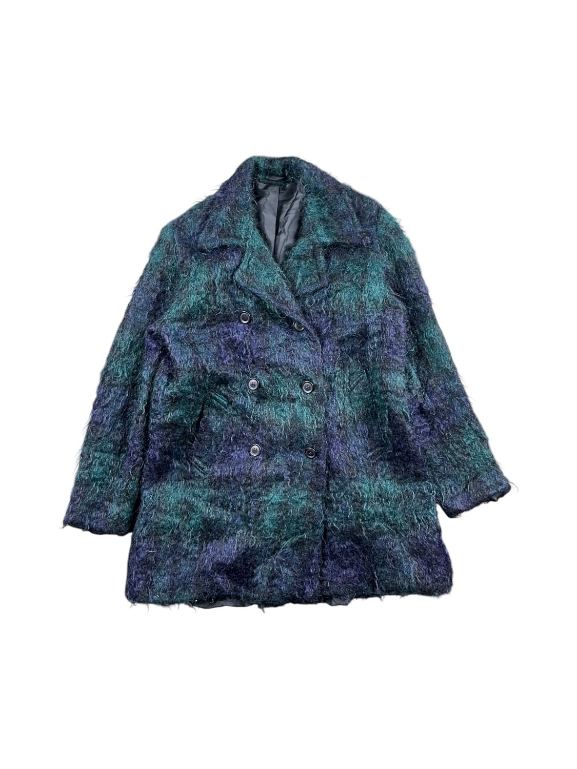 Vintage (Made in UK) 모 헤어 하프 코트   상품이미지1