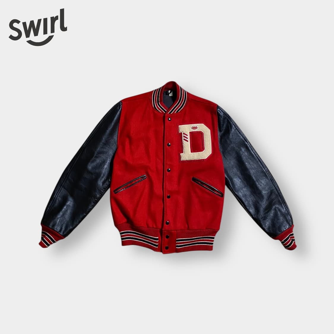 🌊50s Butwin leather arm varsity 상품이미지3