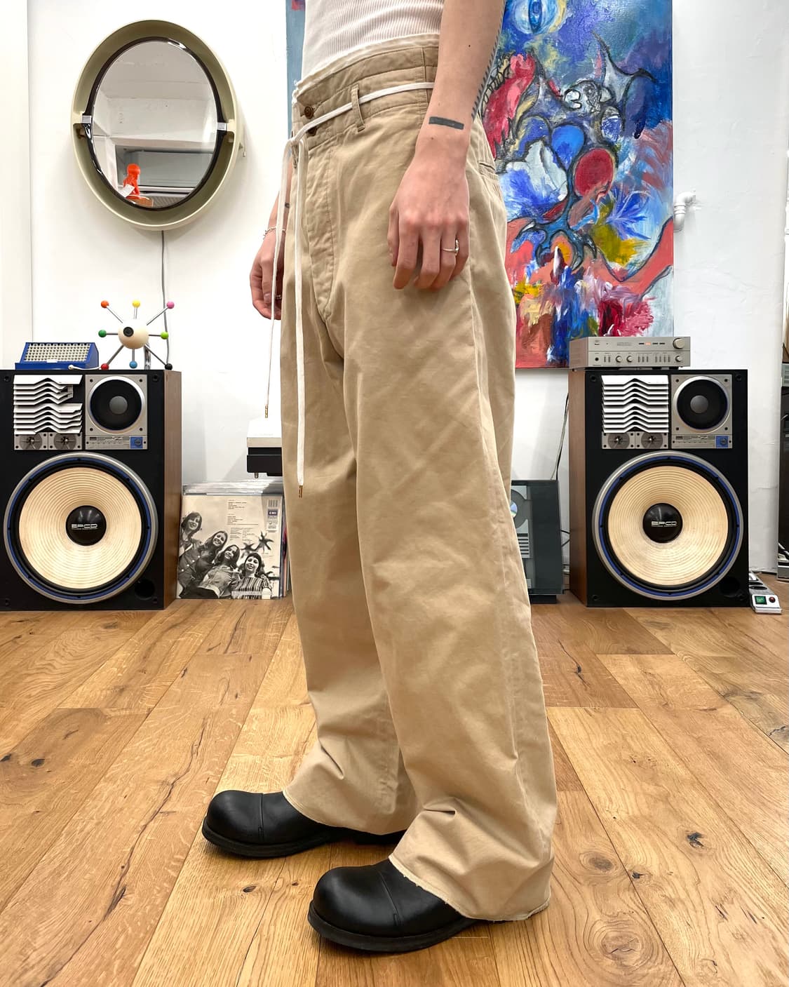 [S] 사스콰치패브릭스 스트랩 와이드 팬츠 상품이미지2