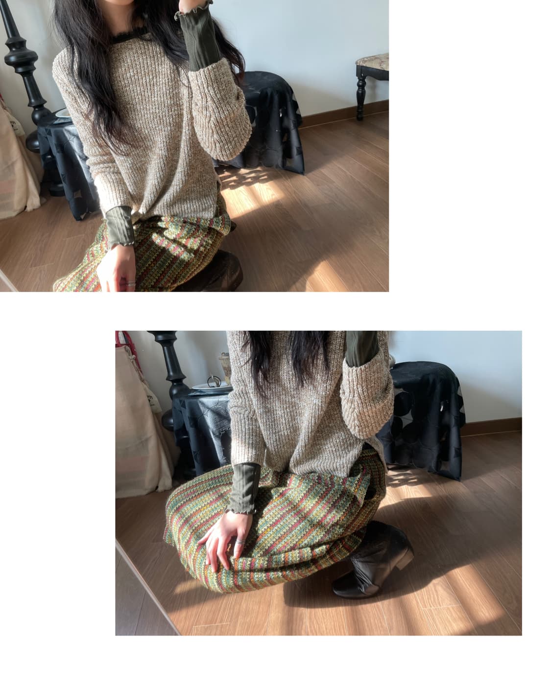 knit long skirt 상품이미지3