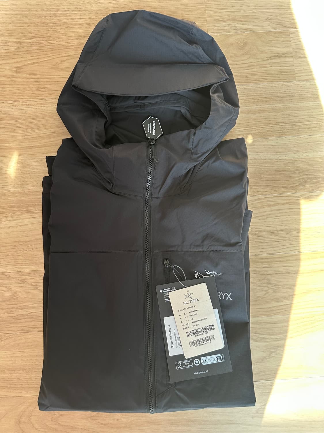 [판매] 아크테릭스 스쿼미시 바람막이 블랙 L 새제품  상품이미지2