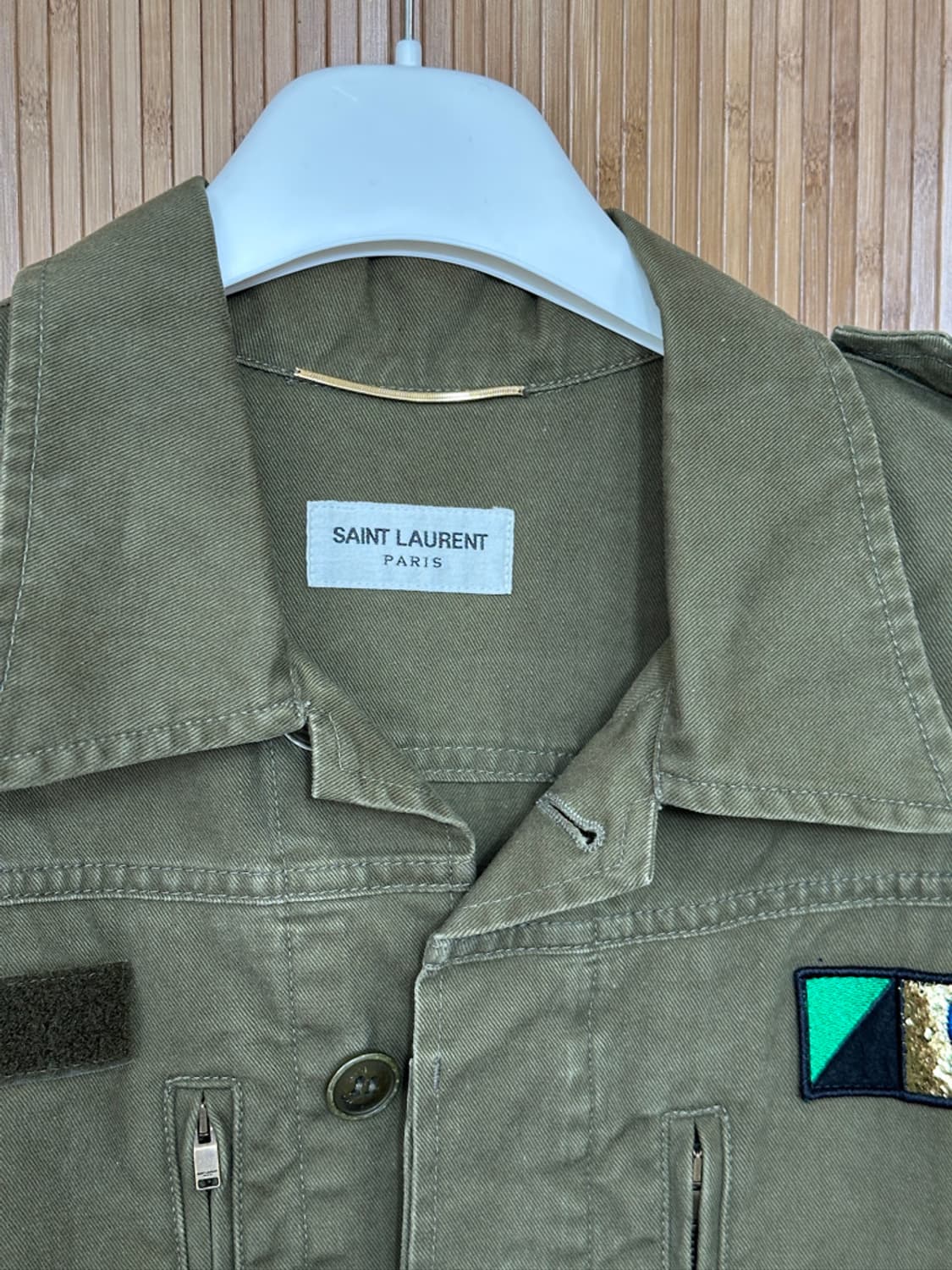 생로랑 밀리터리 패치 야상 상품이미지2