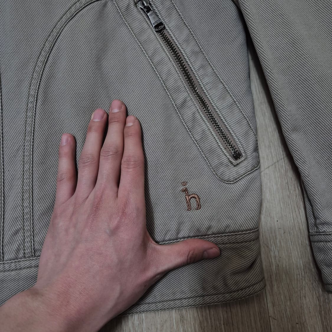 헤지스 코튼 라이더 밀리터리 야상 자켓 M(95) 상품이미지6