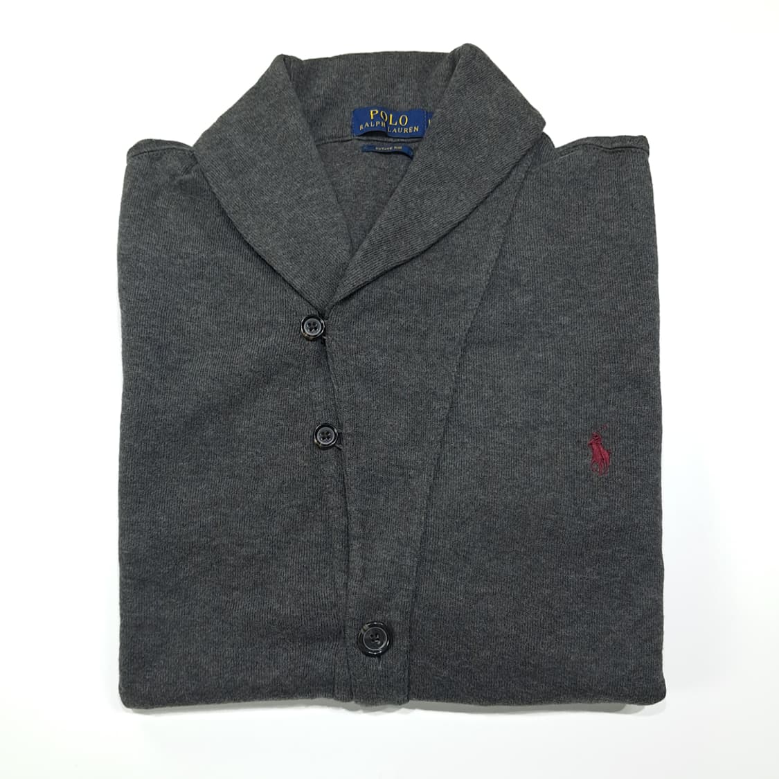 CL059 폴로 코튼 에스테이트 레드포니 다크그레이 숄카라 가디건 상품이미지7