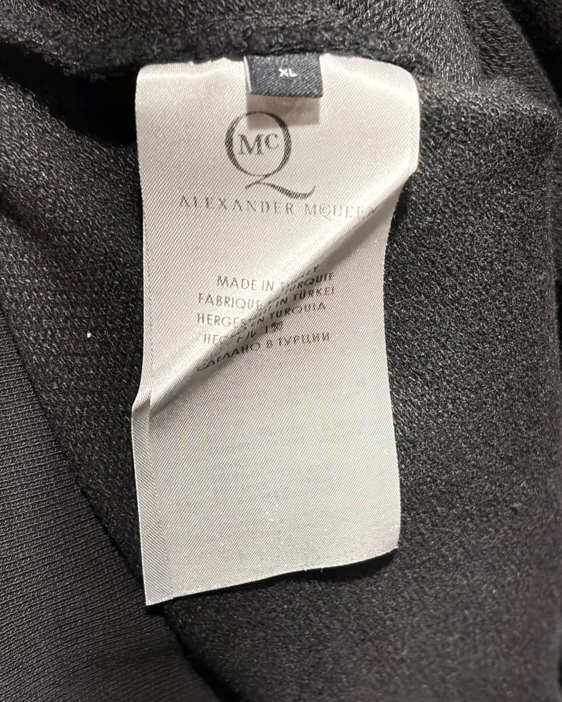 XL McQ 알렉산더맥퀸 블러드 페인팅 포켓 블랙 맨투맨 상품이미지6