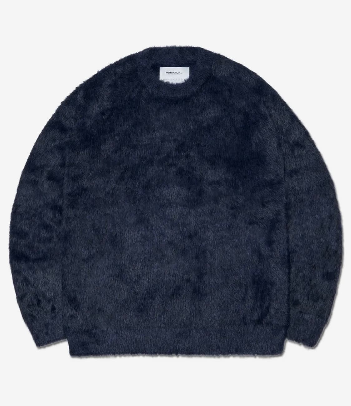 CROPPED HAIRY KNIT - DARK NAVY 상품이미지1