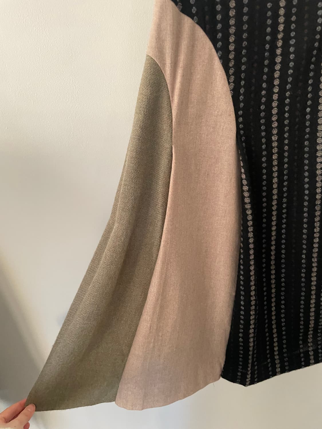 vintage dot pattern flare wool skirt 상품이미지5