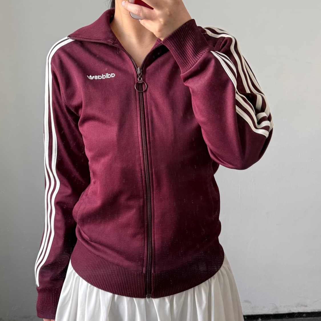 [M] 아디다스 버건디 폴라베어 져지 상품이미지2