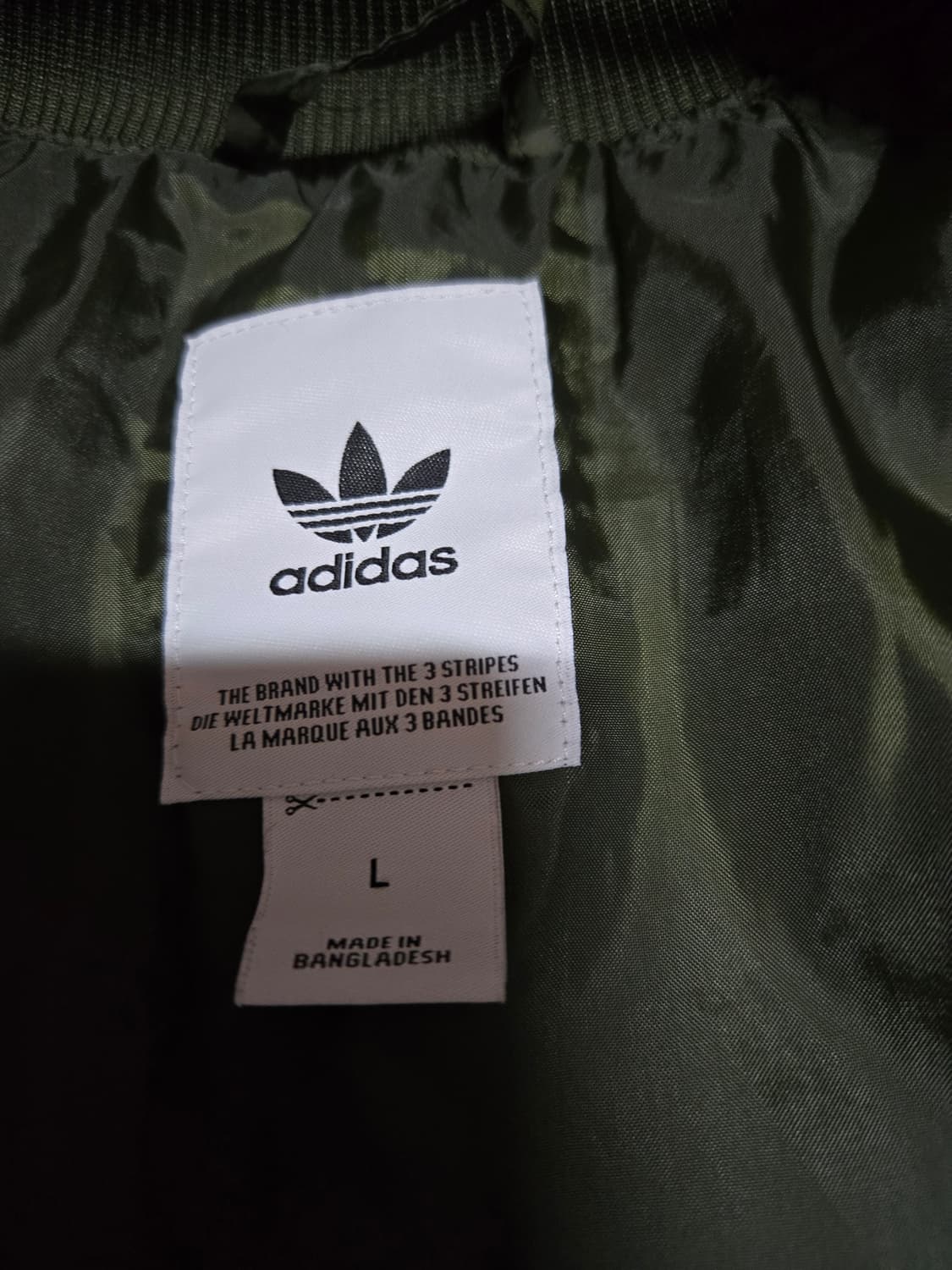 아디다스 누빔 퀼팅 봄버 자켓 상품이미지6