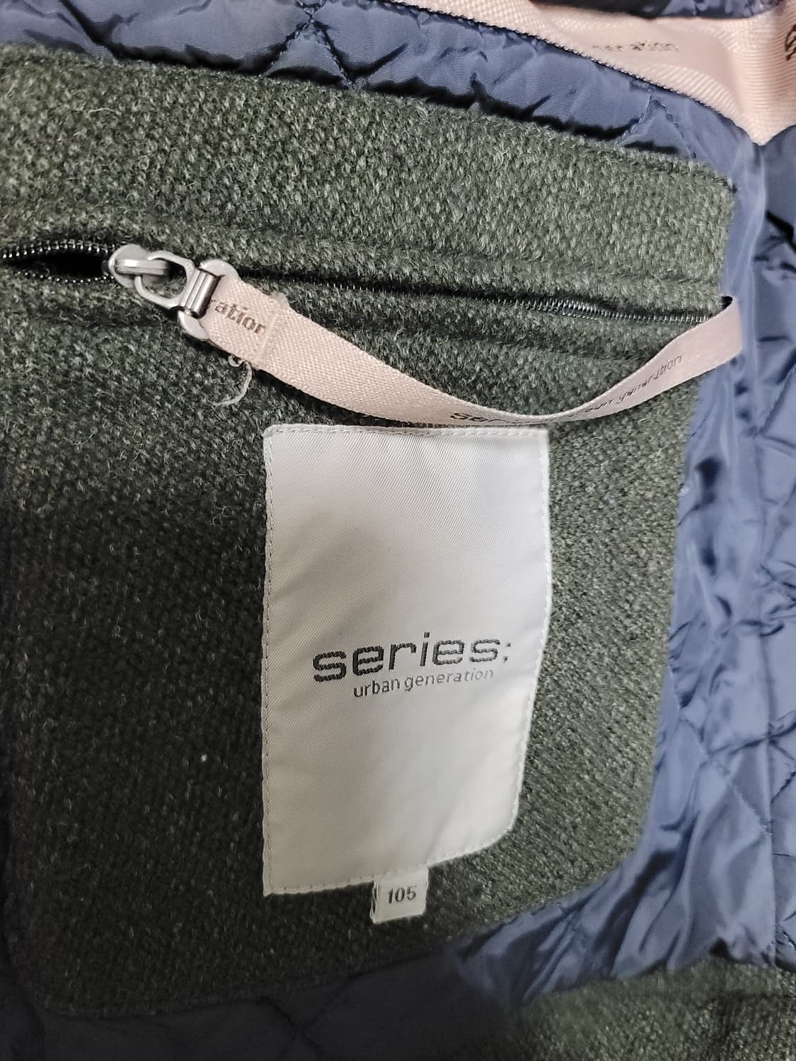 시리즈 울멀티배색 더플자켓 105사이즈 상태굿
 상품이미지8