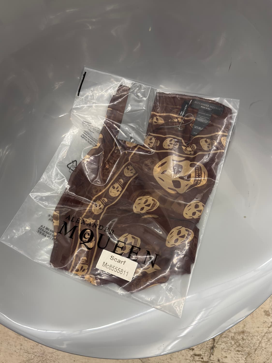 Alexander McQueen Skull Print Scarf 상품이미지3