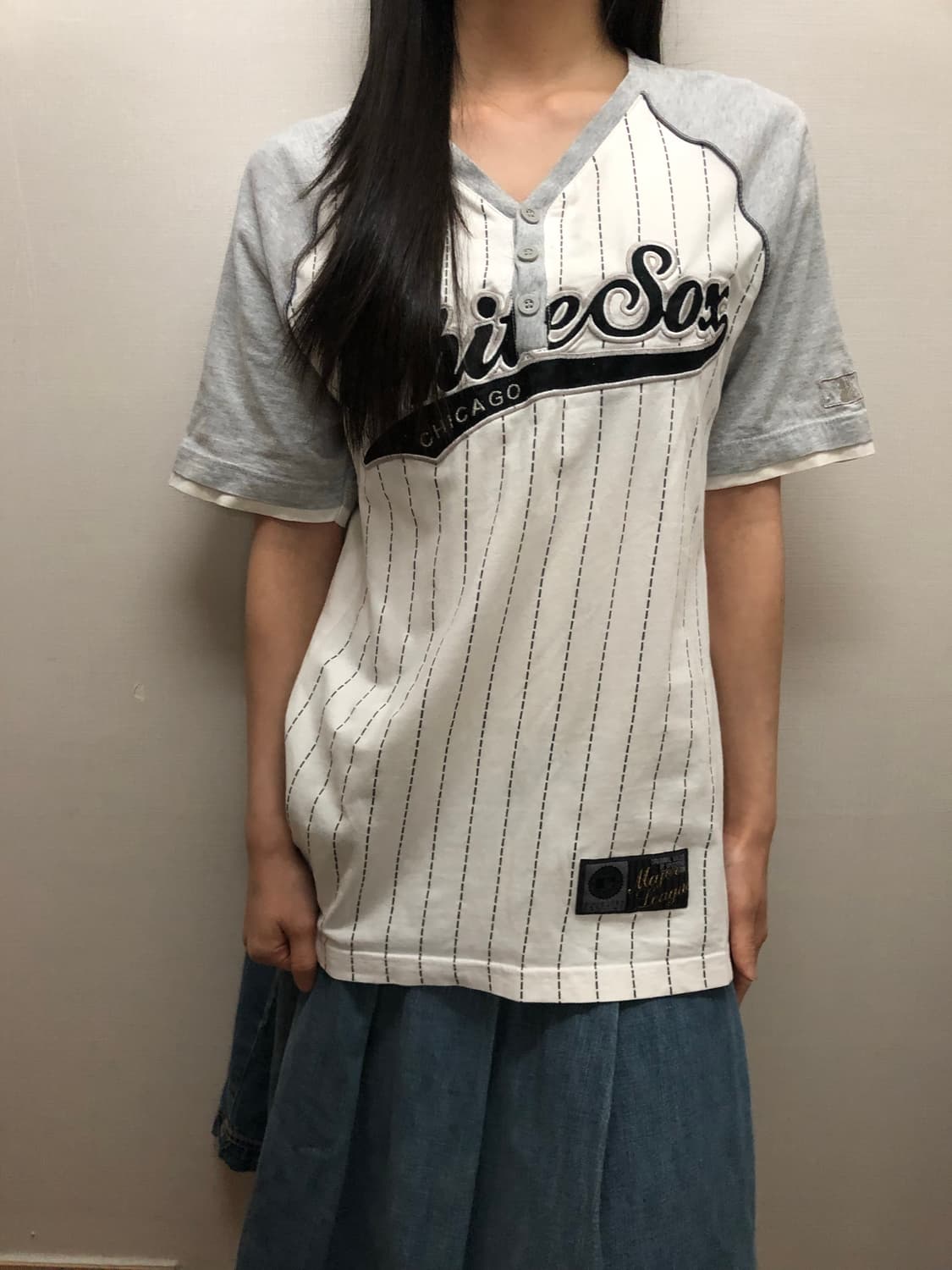 빈티지 mlb 화이트 티셔츠 상품이미지1