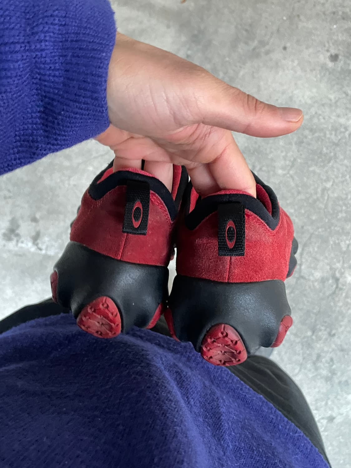 Rare)00s Oakley Bottle Cap Red Suede 상품이미지8