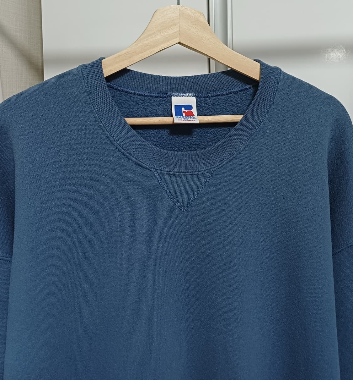 🏈 90s 러셀 빈티지 스웻셔츠 - 더스티 블루 상품이미지4