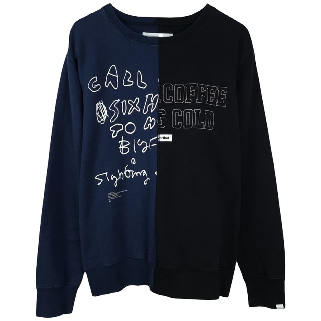 [디스이즈네버댓] 그래픽 프린팅 아수라 배색 맨투맨 M18502 상품이미지2