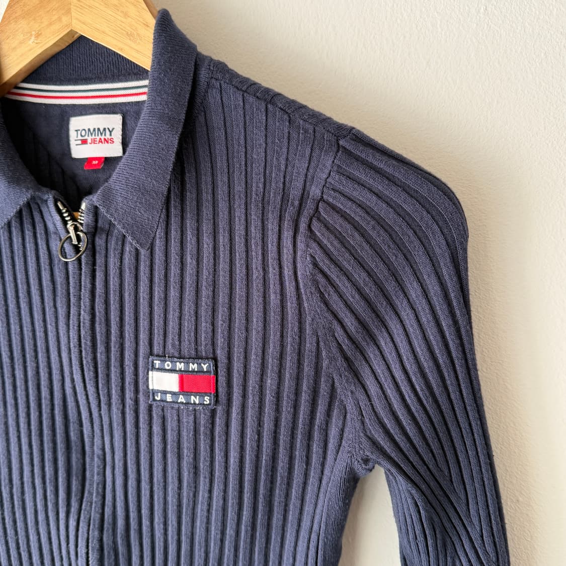 [M] 타미진스 골지 슬림 크롭 니트집업 가디건 상품이미지6