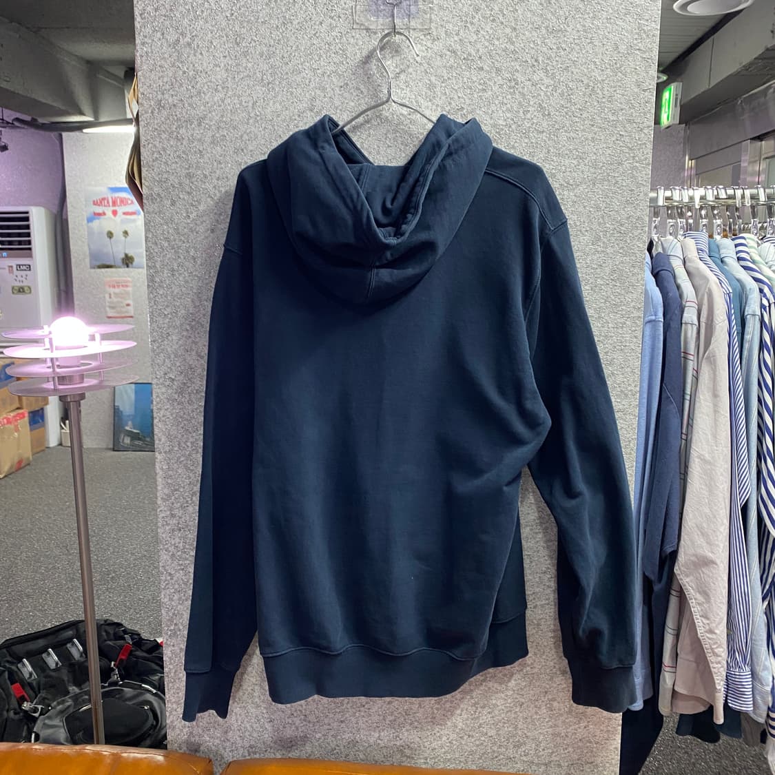 디스이즈네버댓 스펠로고 네이비 후드티 B4082 상품이미지4