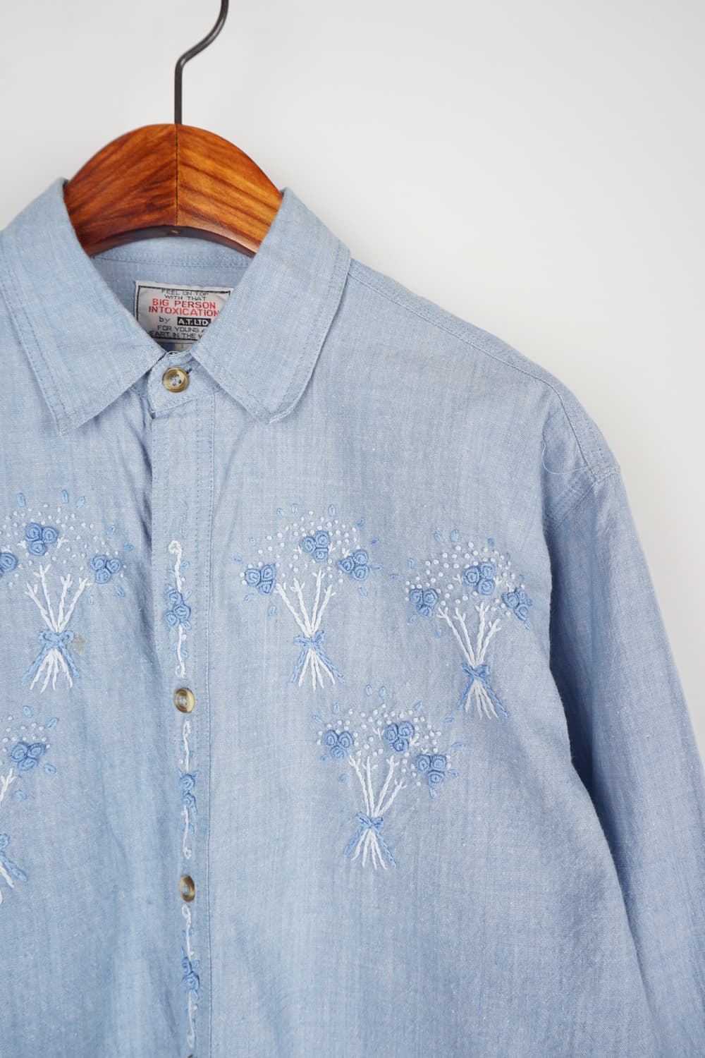  A.T.LTD floral embroidered shirt 상품이미지2