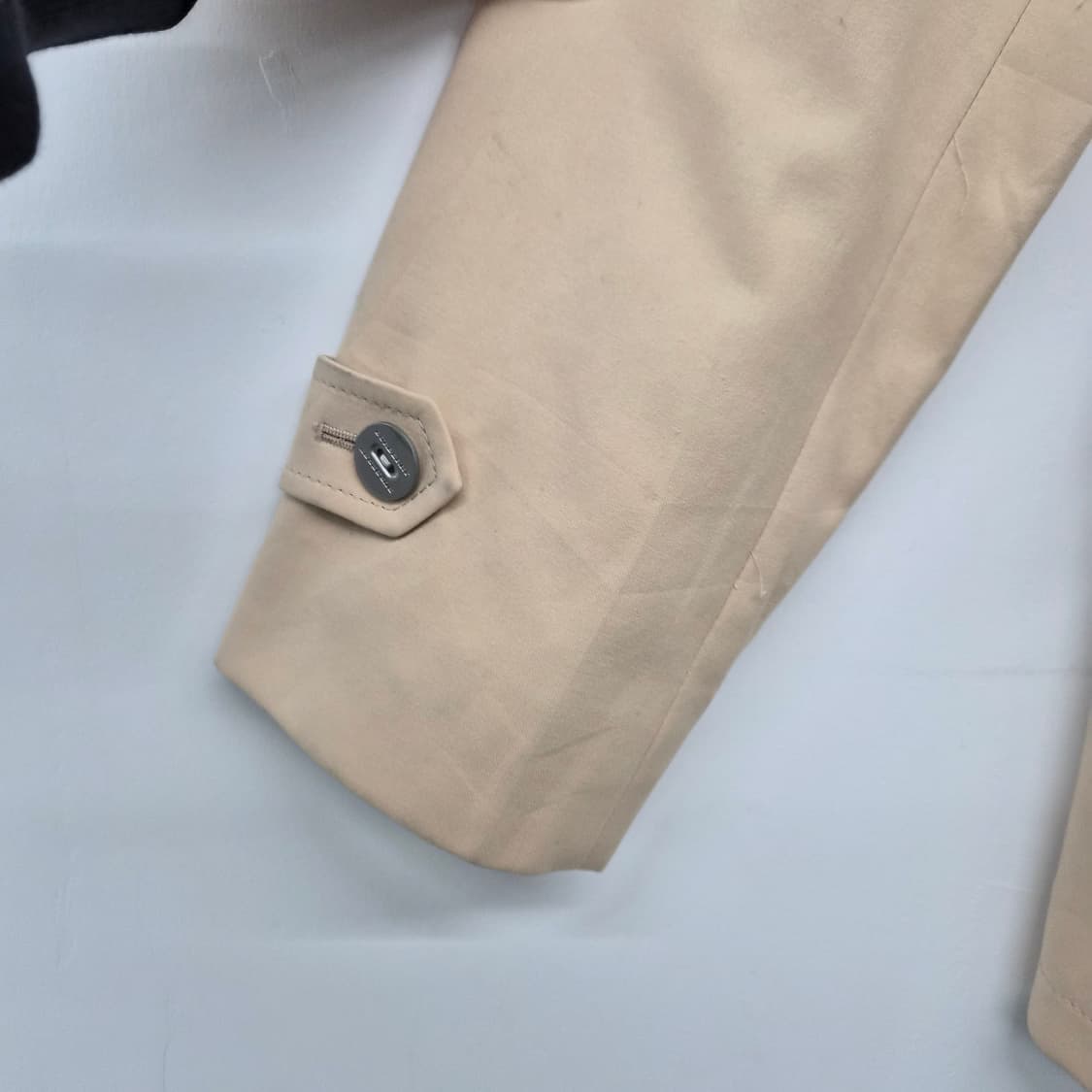 버버리 베이지 더블 버튼 자켓 여성 L 상품이미지3