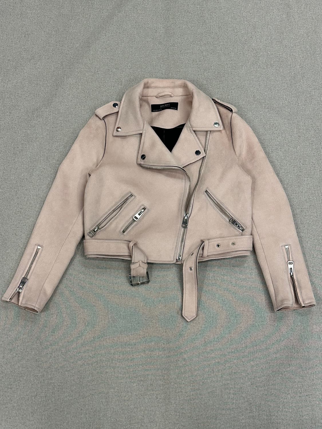 ZARA 스웨이드 라이더 자켓 상품이미지1