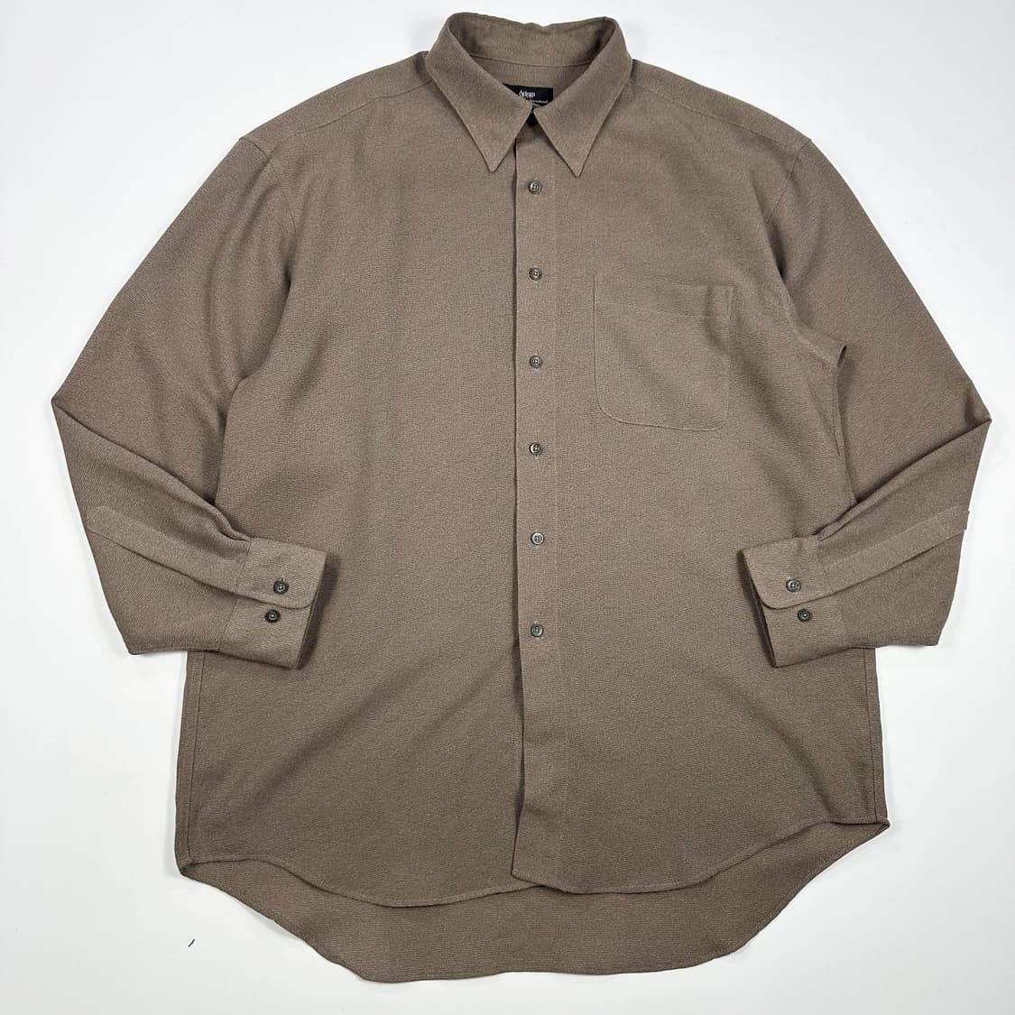 VTG 빈티지 재팬 브라운 오버핏 셔츠 (XL) 상품이미지2