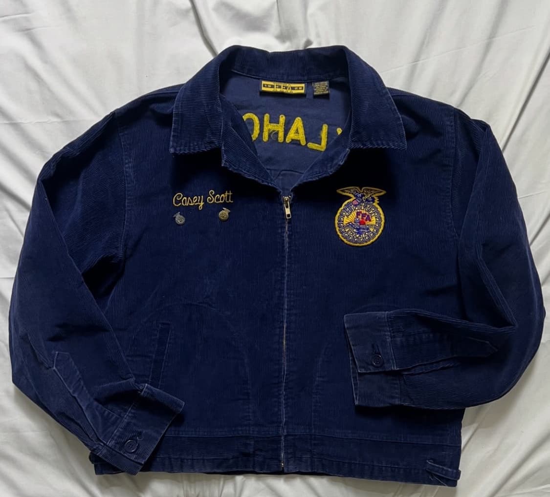 빈티지 라인 FFA 코듀로이 블루종 자켓 판매합니당(황금사이즈) L-XL 상품이미지1