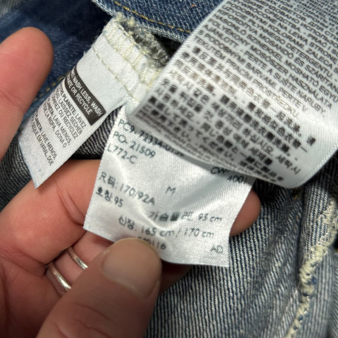 00s 리바이스 오리지널 올드스쿨 데님 트러커 자켓 상품이미지8