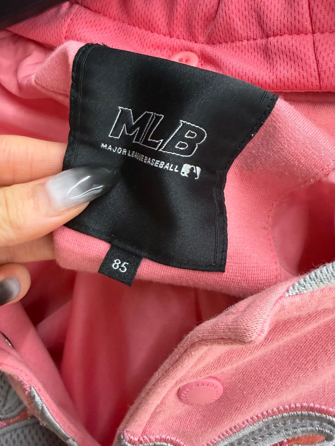 Mlb 핑크 야구 점퍼 양키스 빈티지 y2k 상품이미지3