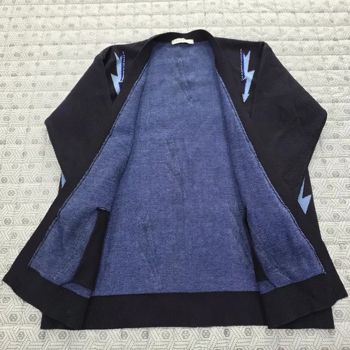 SANDRO 산드로 라이트닝 패턴 니트 가디건 Free 상품이미지6