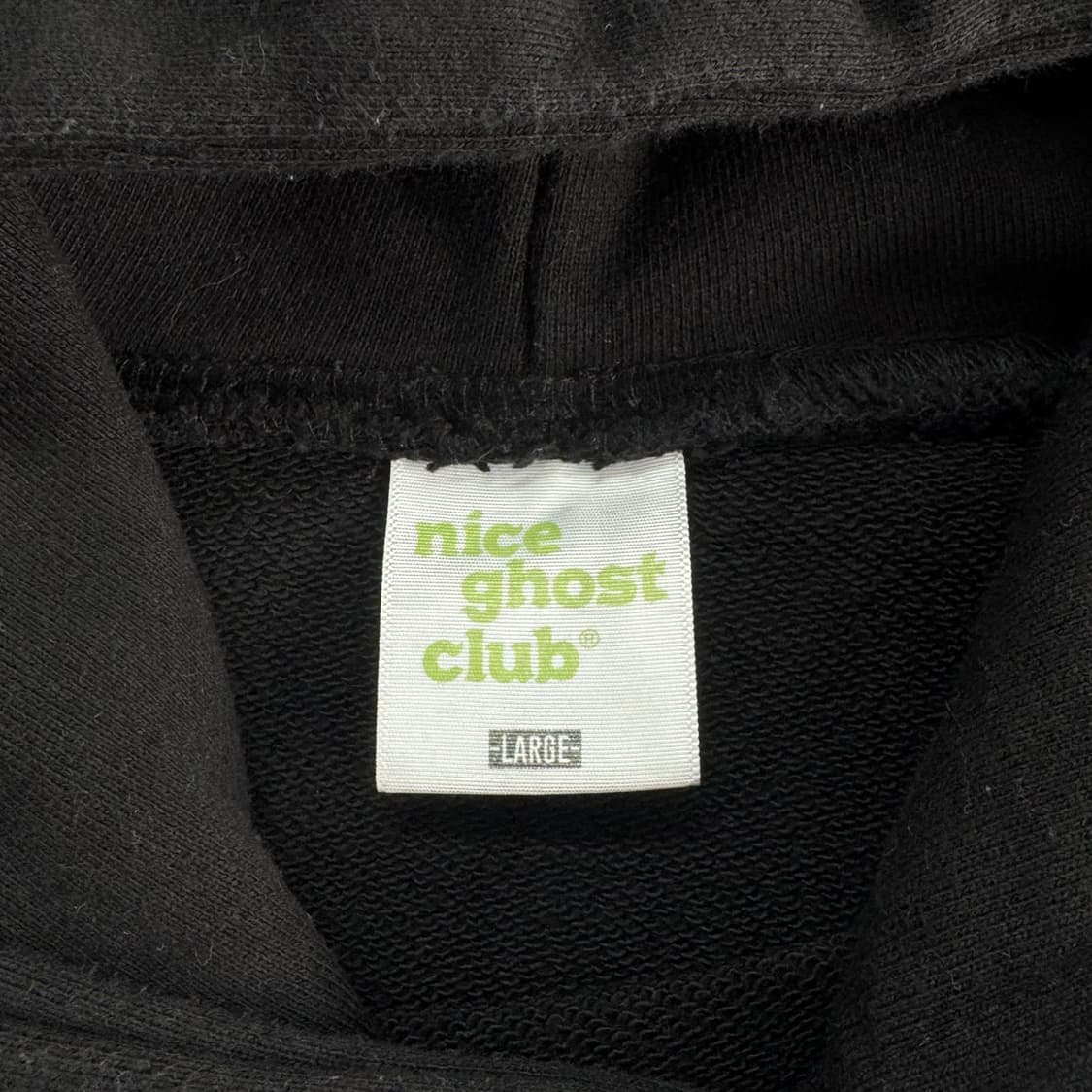 Nice ghost club 나이스 고스트 클럽 블랙 후드티  상품이미지6