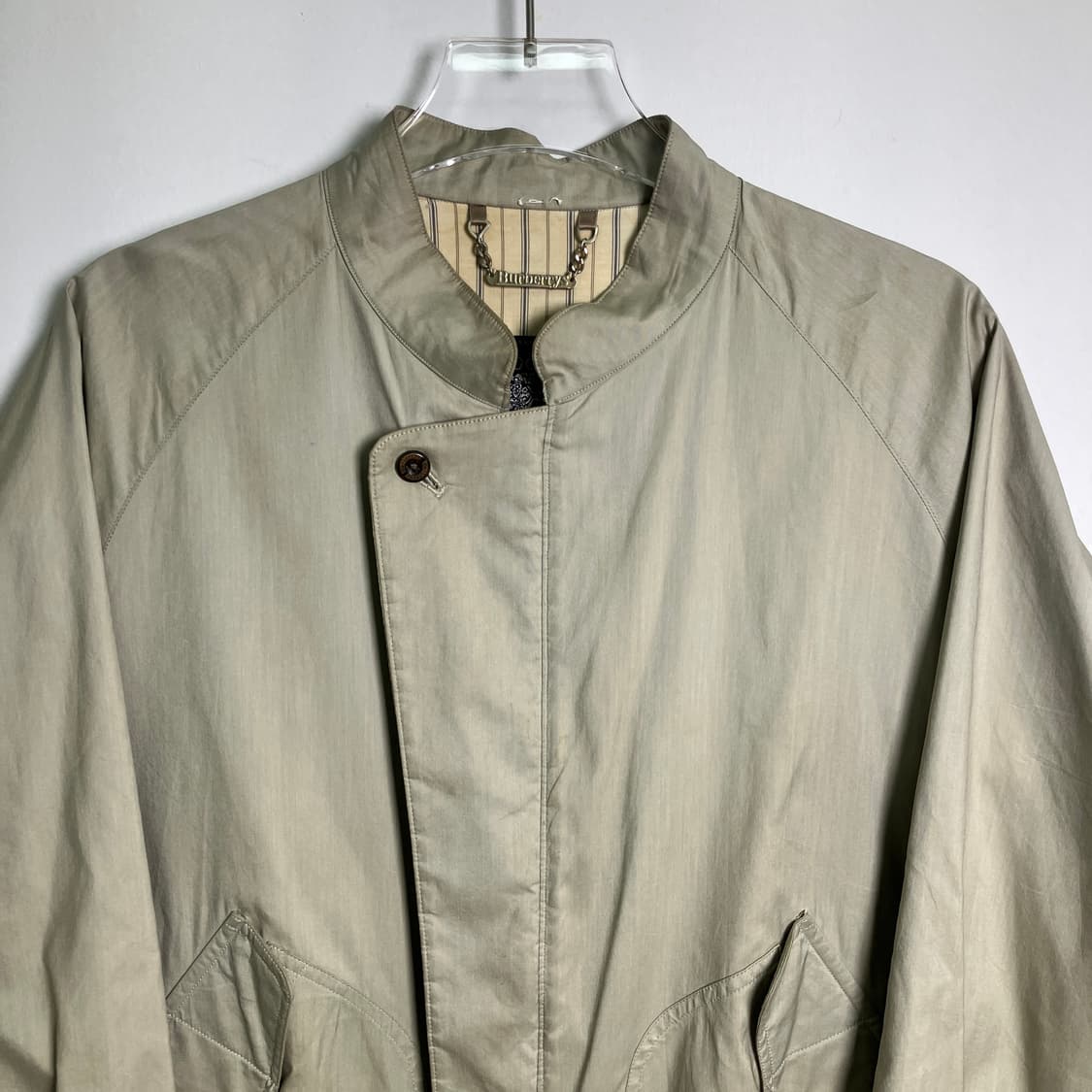 90's 버버리 빈티지 해링턴 블루종 자켓 M 상품이미지4