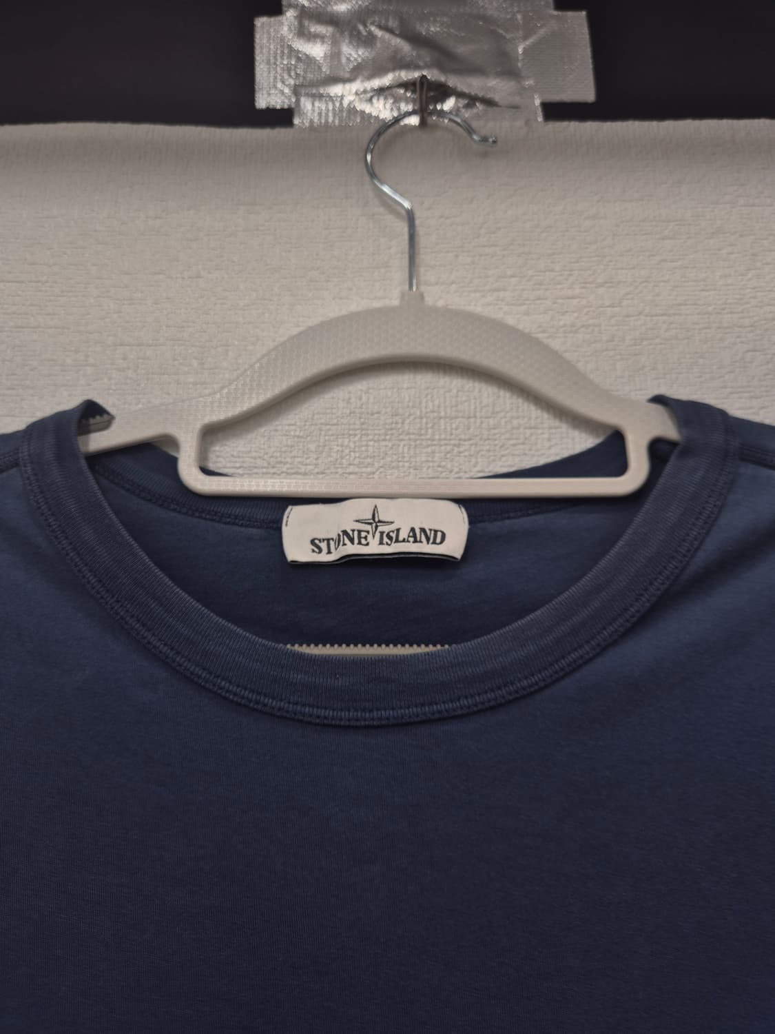 스톤아일랜드 네이비 미니 자수  반팔 티셔츠/ 100(정품) 상품이미지4