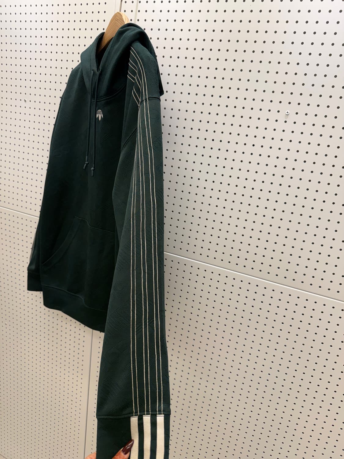 아디다스 알렉산더왕 로고 후드티 그린 U1584 상품이미지6