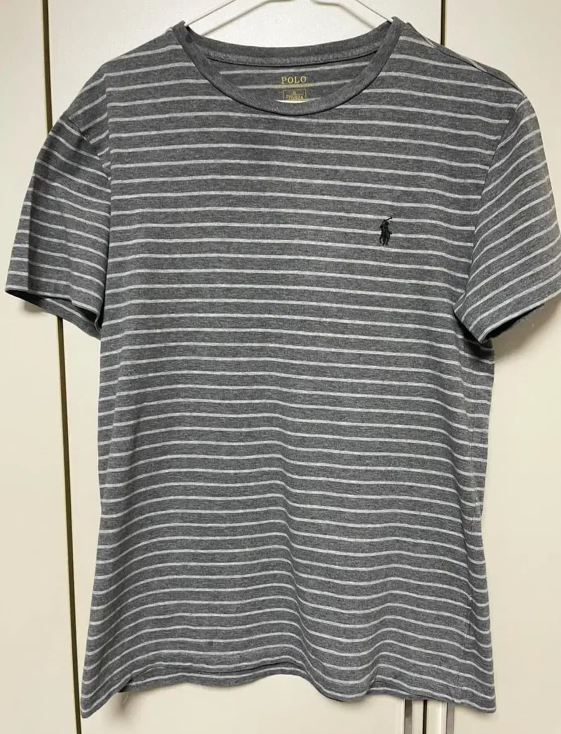 폴로 스트라이프 남성 반팔라운드티  S 사이즈 상품이미지1