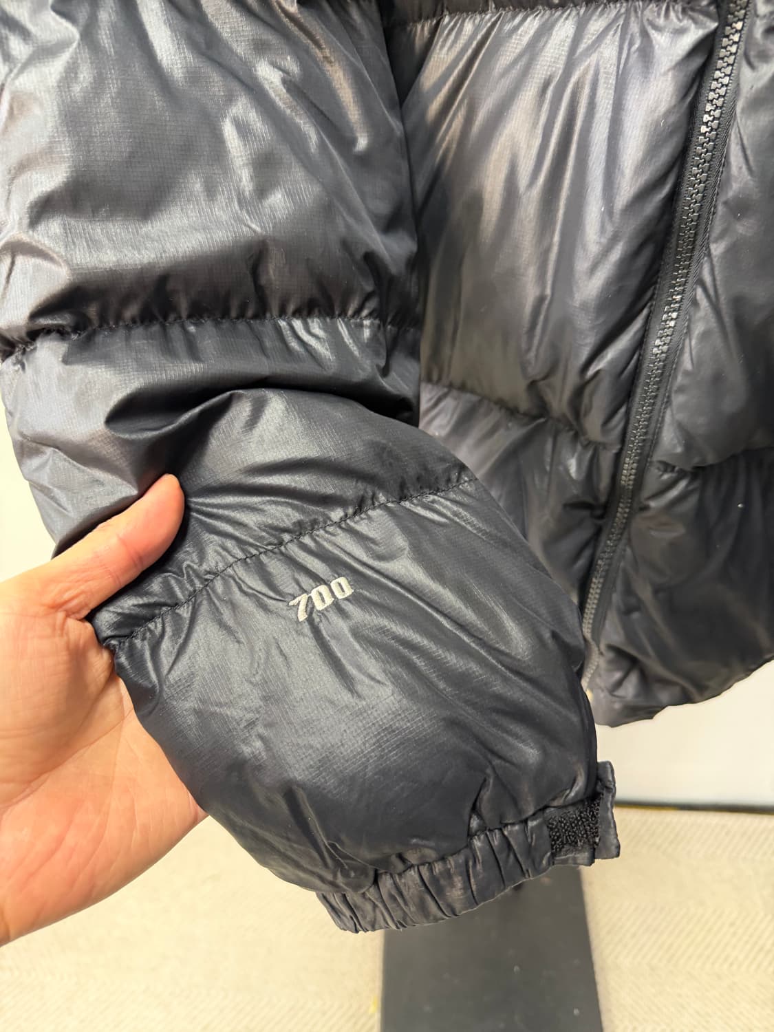 정품) 노스페이스 눕시 블랙 패딩 105 상품이미지3