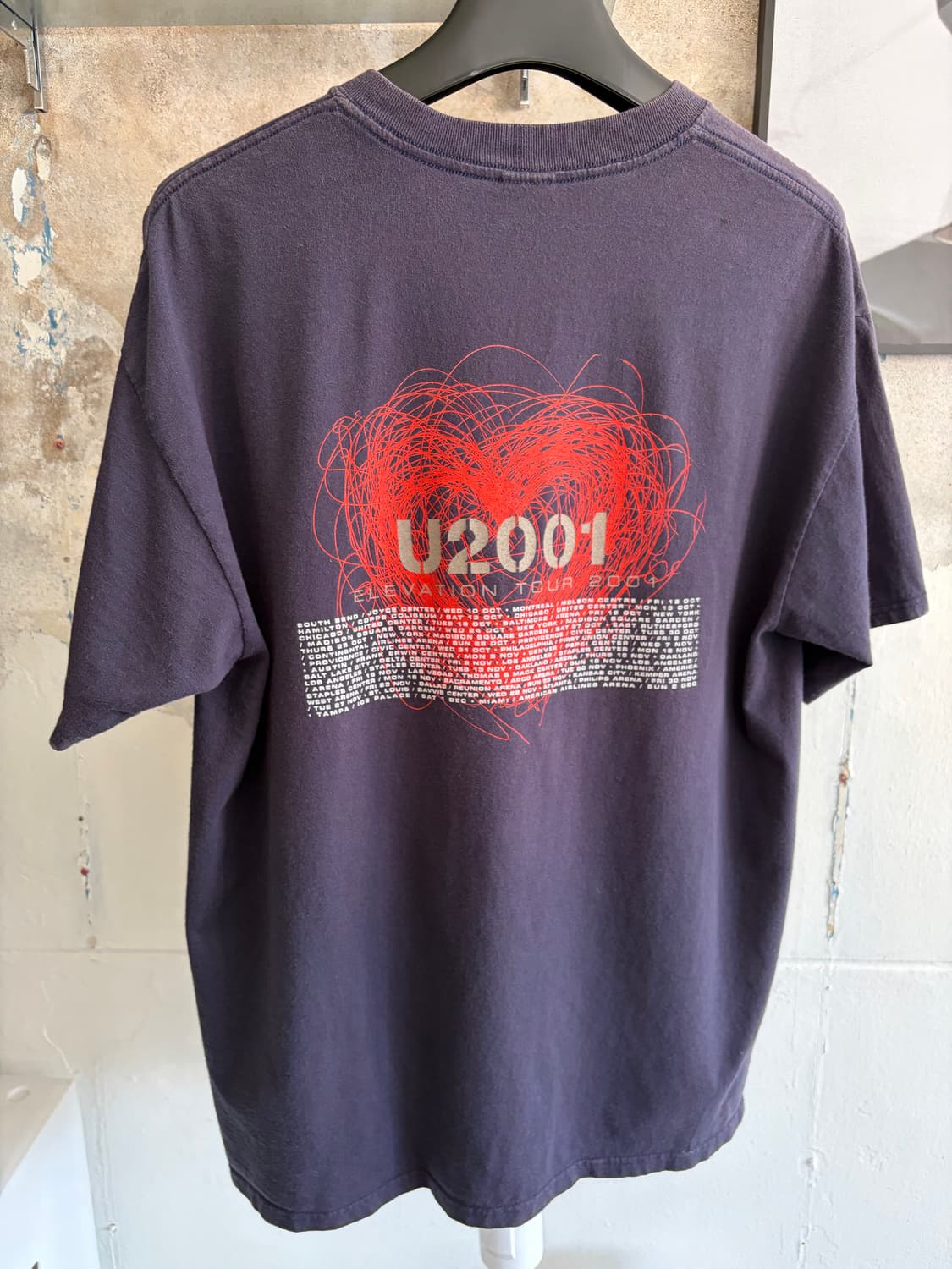 2001 U2 투어 티셔츠 상품이미지2
