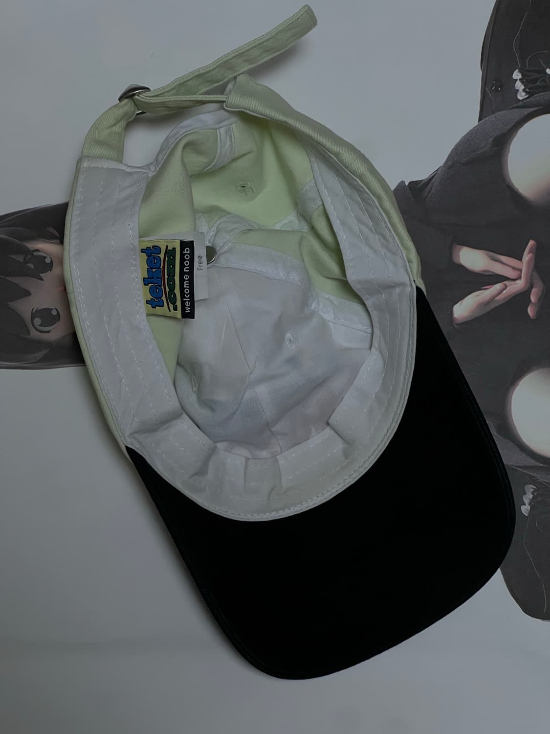 테켓 모자 블루 캡 라이트 그린 상품이미지2