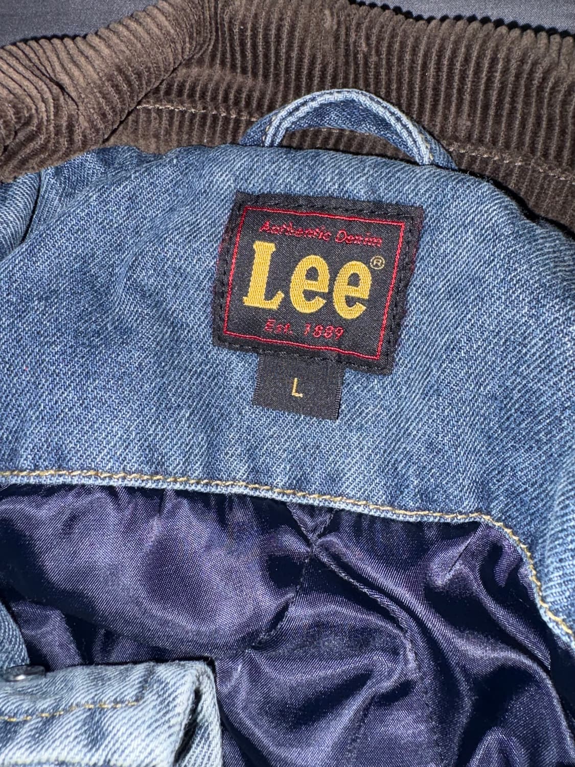 Lee 데님 블루종 인디고 미듐 (L) 상품이미지3