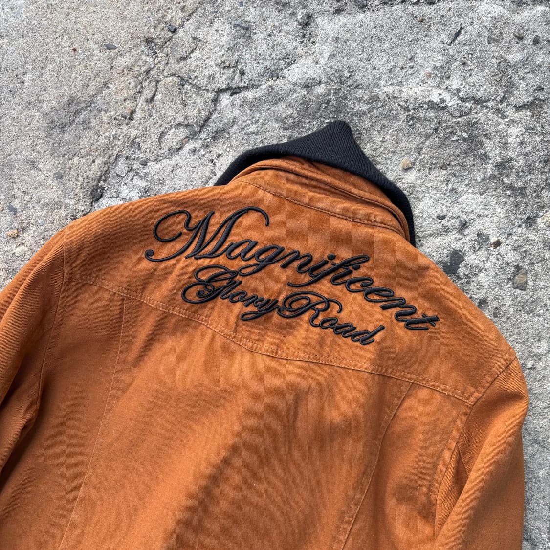 빈티지 다크 머스타드 레이어링 자켓 상품이미지4