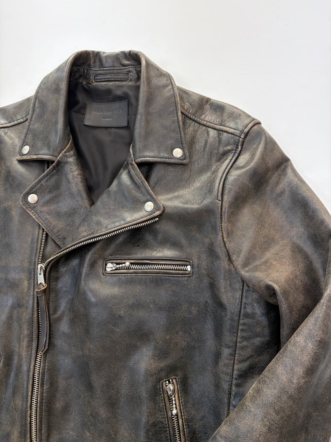 All Saints 레더 바이크 자켓 상품이미지2
