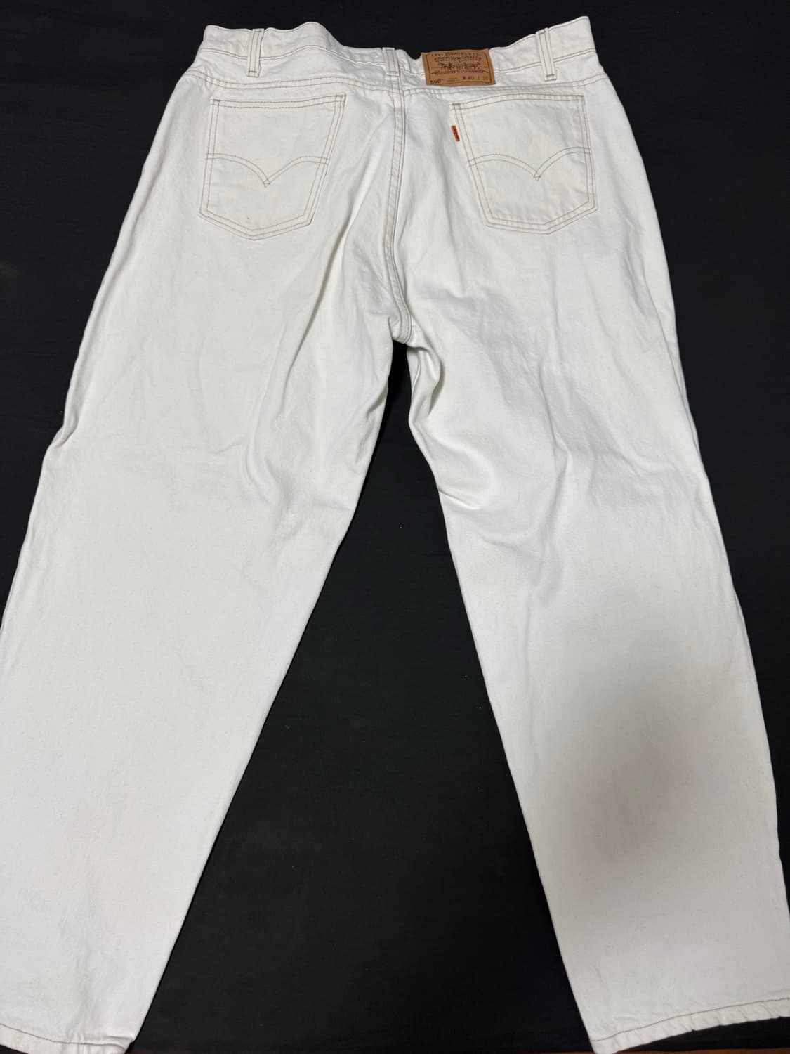정품 90s USA 미국 리바이스 빈티지 560화이트데님 W40 L30 상품이미지2