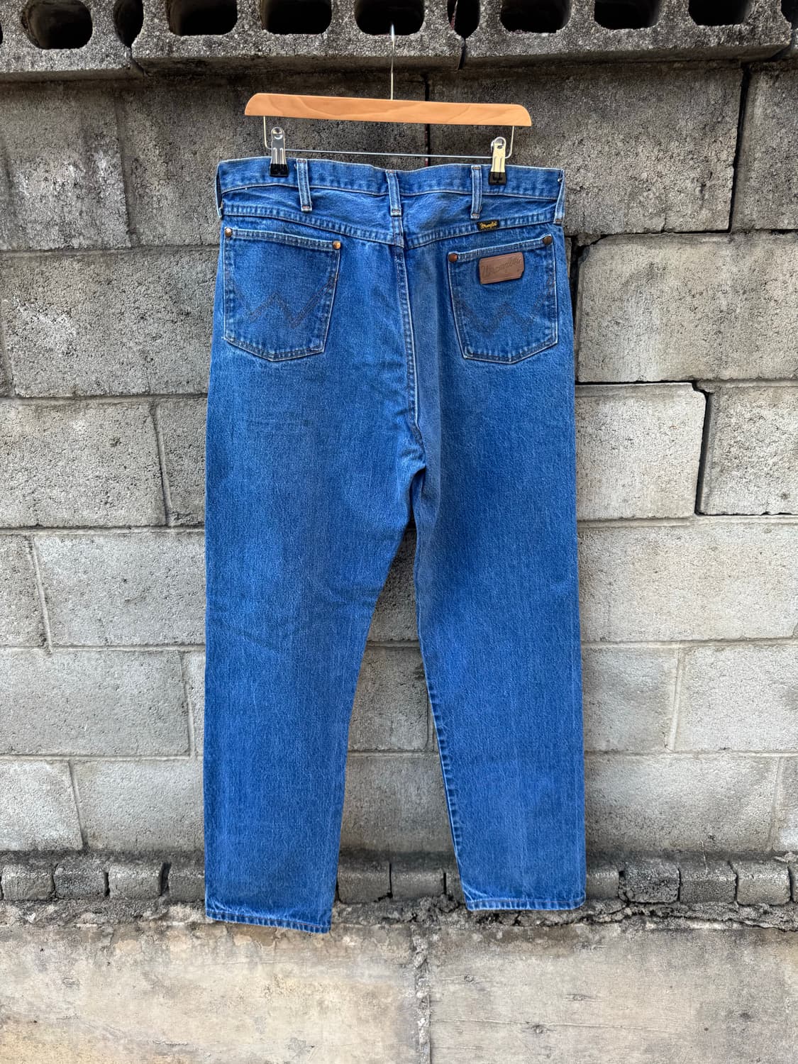 90s 랭글러 빈티지 31mwz 워싱 카우보이컷 부츠컷 데님 팬츠  상품이미지2