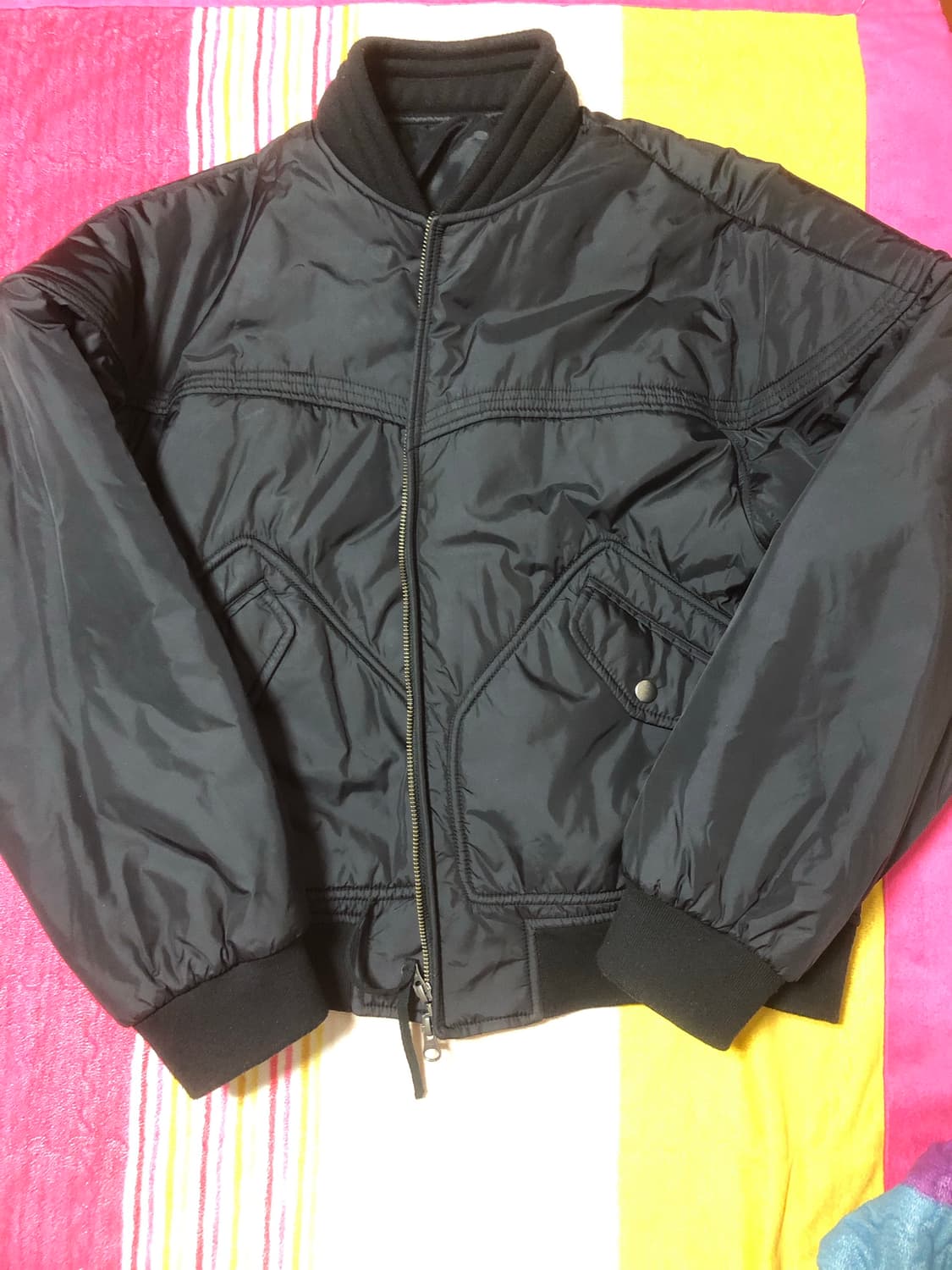 [m] etce 하디 봄버 자켓 블랙 상품이미지1