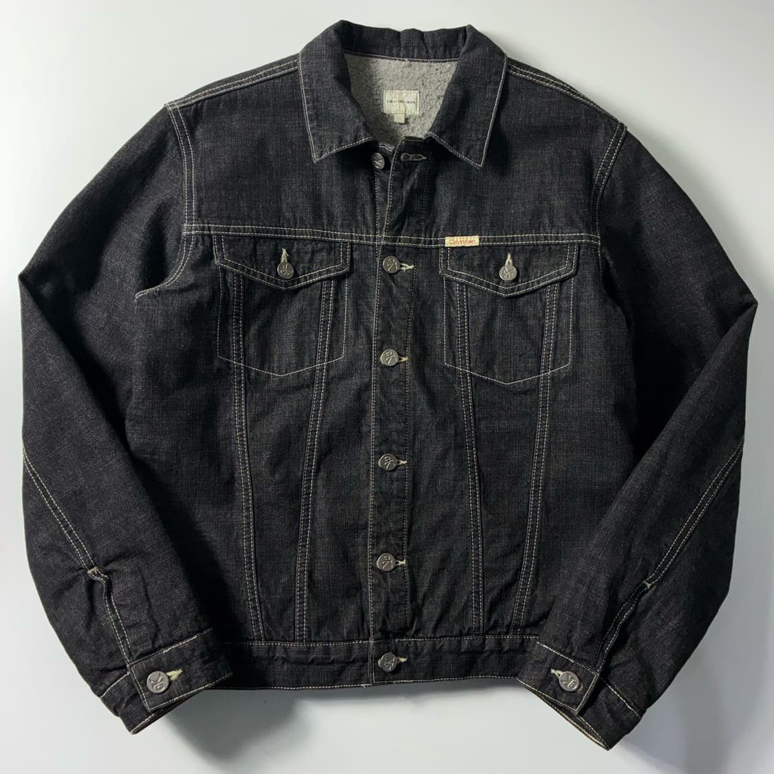 Calvin klein   캘빈 클라인 블랙 데님 트러커 자켓  상품이미지1